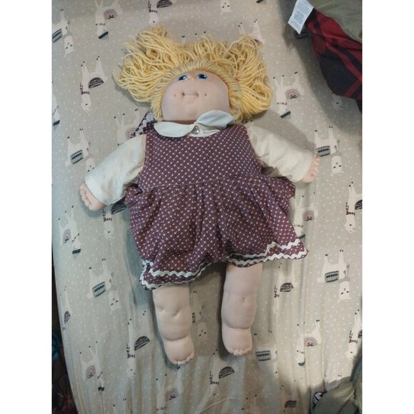 Vintage 1984 Original Doll Baby Cabbage Patch Kid by MN Thomas With Dress - Picture 1 of 13